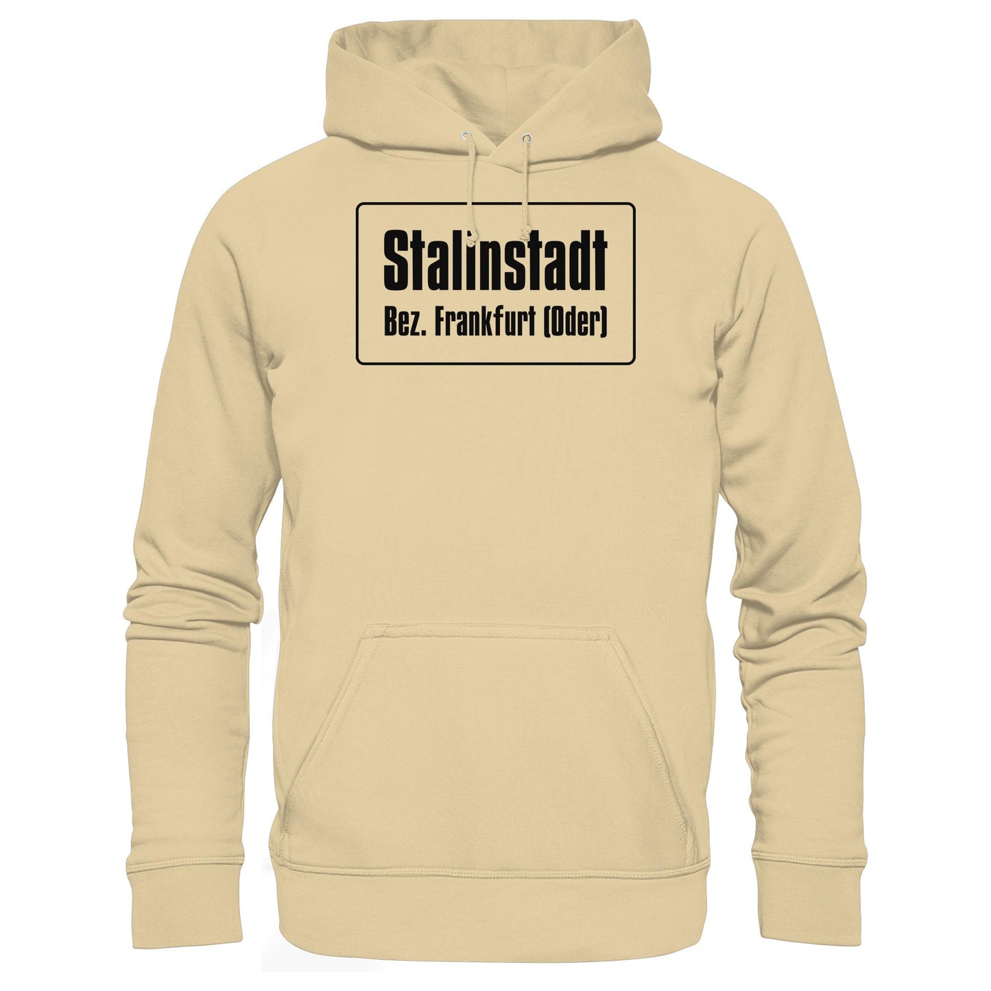 DDR Ostalgie Kapuze / Hoodie Unisex • STALINSTADT - EISENHÜTTENKOMBINAT OST EKO (ORIGINAL-SCHILD)