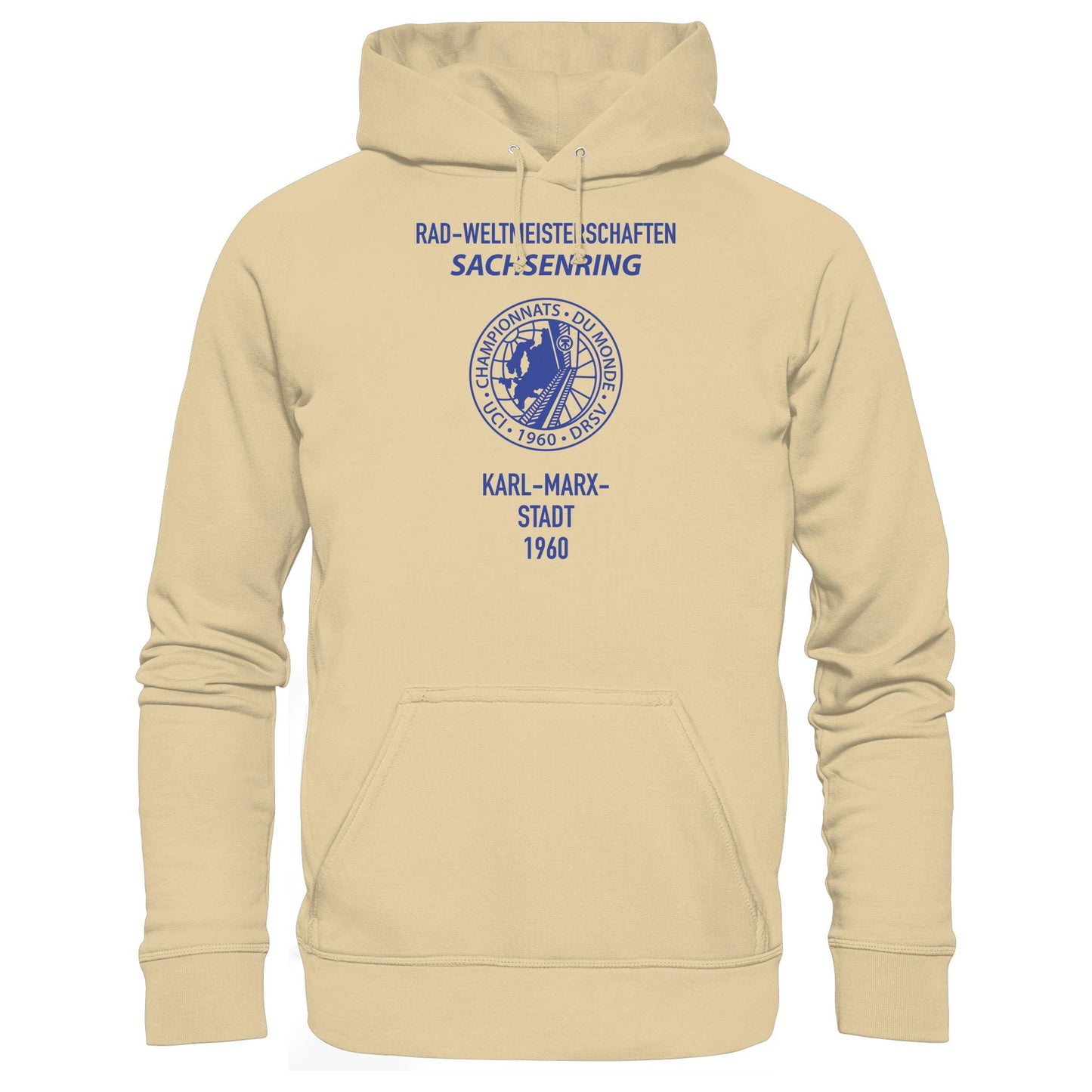 DDR Ostalgie Kapuze / Hoodie Unisex • RADWELTMEISTERSCHAFTEN SACHSENRING, KARL-MARX-STADT 1960