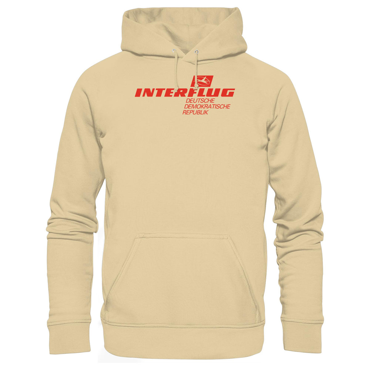 DDR Ostalgie Kapuze / Hoodie Unisex • INTERFLUG - HELL