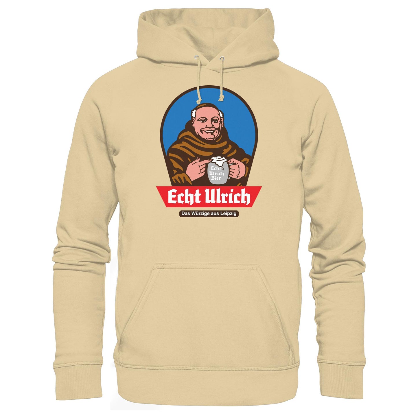 DDR Ostalgie Kapuze / Hoodie Unisex • ECHT ULRICH BIER LEIPZIG