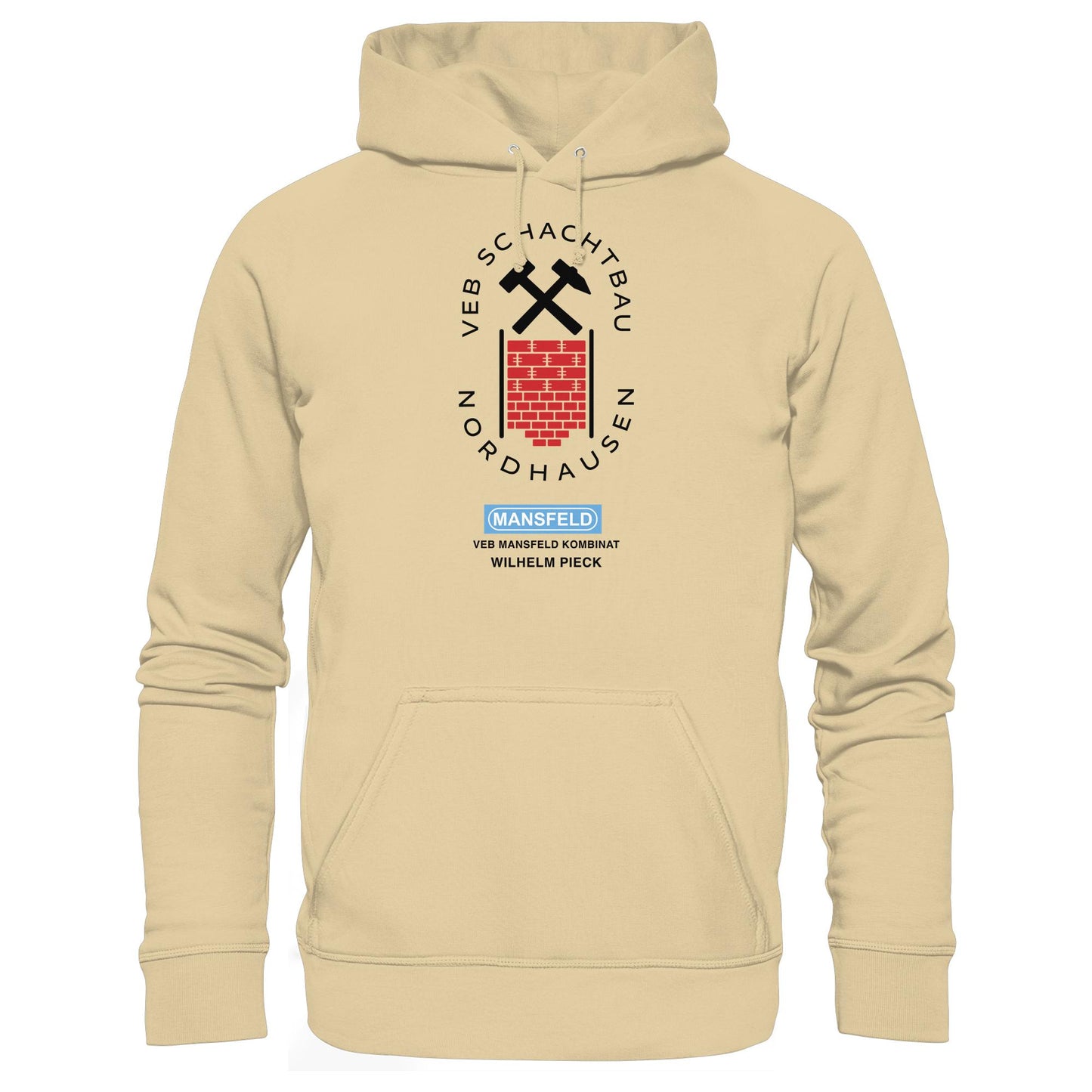 DDR Ostalgie Kapuze / Hoodie Unisex • VEB SCHACHTBAU NORDHAUSEN - VEB MANSFELD KOMBINAT