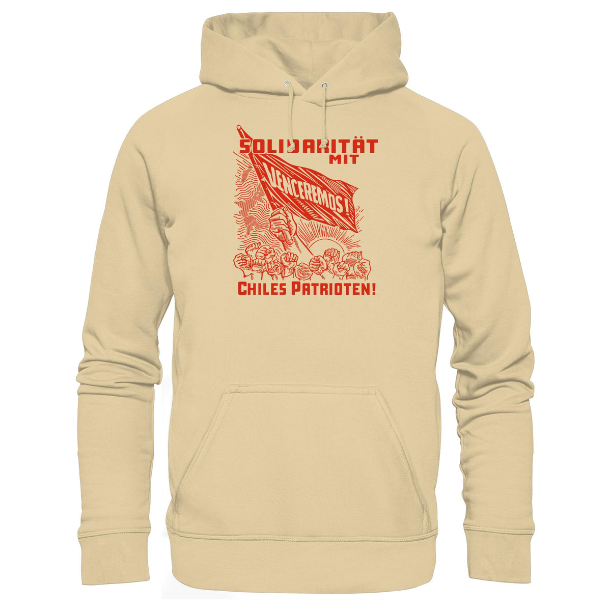 DDR Ostalgie Kapuze / Hoodie Unisex • VENCEREMOS - SOLIDARITÄT MIT CHILES PATRIOTEN