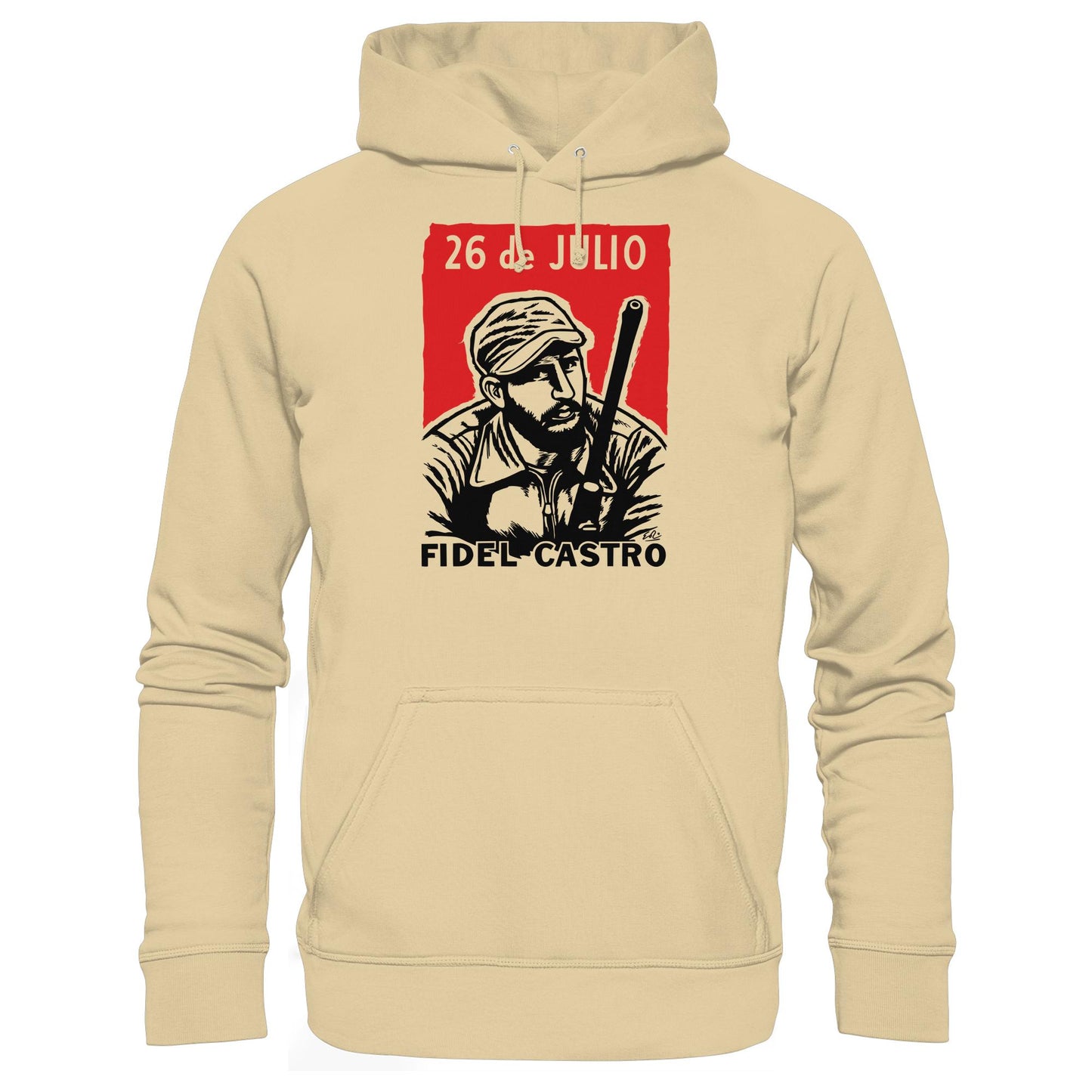 DDR Ostalgie Kapuze / Hoodie Unisex • FIDEL CASTRO - BEWEGUNG DES 26. JULI