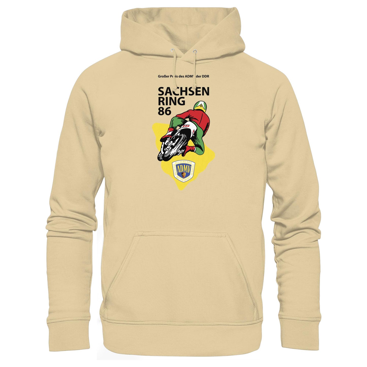 DDR Ostalgie Kapuze / Hoodie Unisex • GROSSER PREIS DER DDR - SACHSENRING 1986