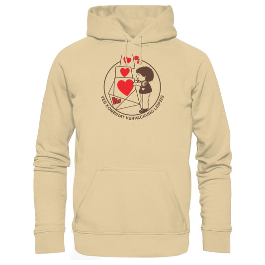 DDR Ostalgie Kapuze / Hoodie Unisex • VEB KOMBINAT VERPACKUNG LEIPZIG