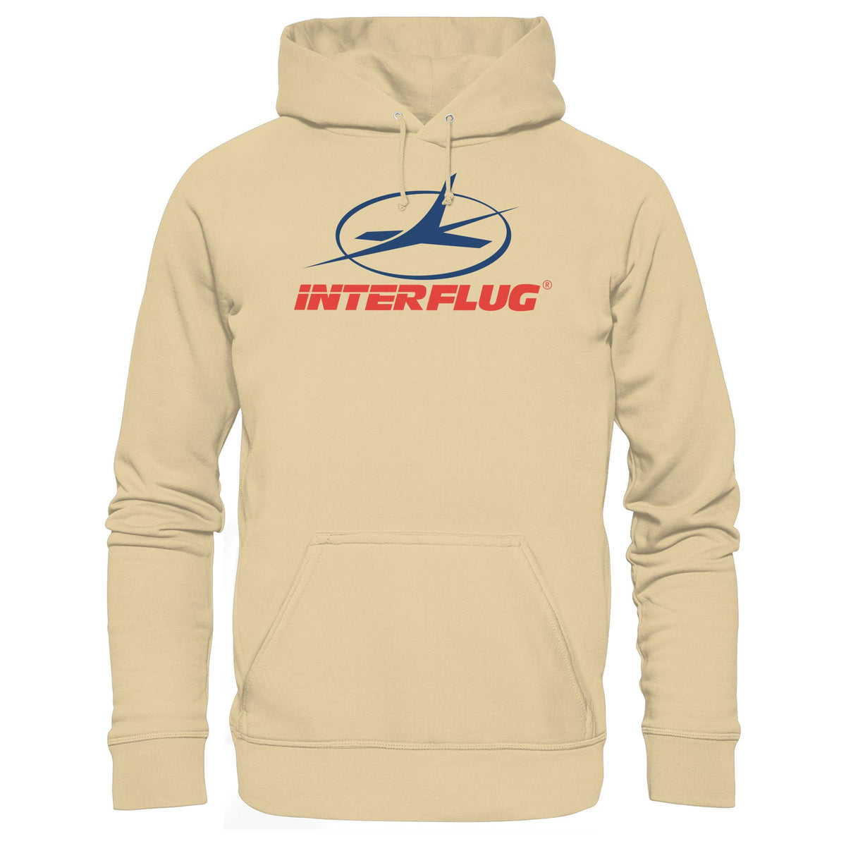 DDR Ostalgie Kapuze / Hoodie Unisex • DDR INTERFLUG LOGO