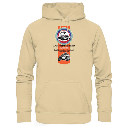 DDR Ostalgie Kapuze / Hoodie Unisex • GLASBACHBERGRENNEN BAD LIEBENSTEIN (ORIGINAL WIMPEL)