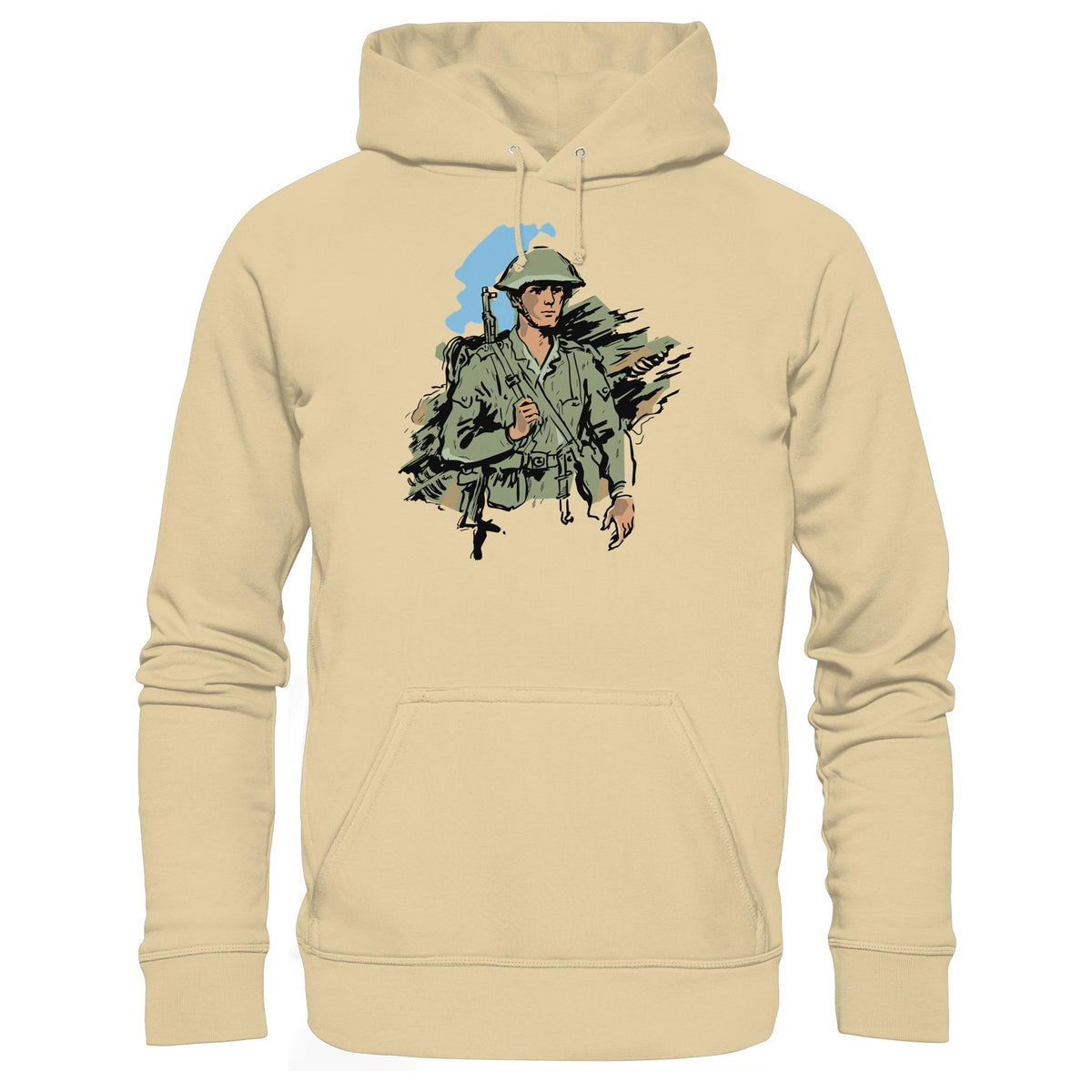 DDR Ostalgie Kapuze / Hoodie Unisex • NVA-SOLDAT (ORIGINAL-ILLUSTRATION)