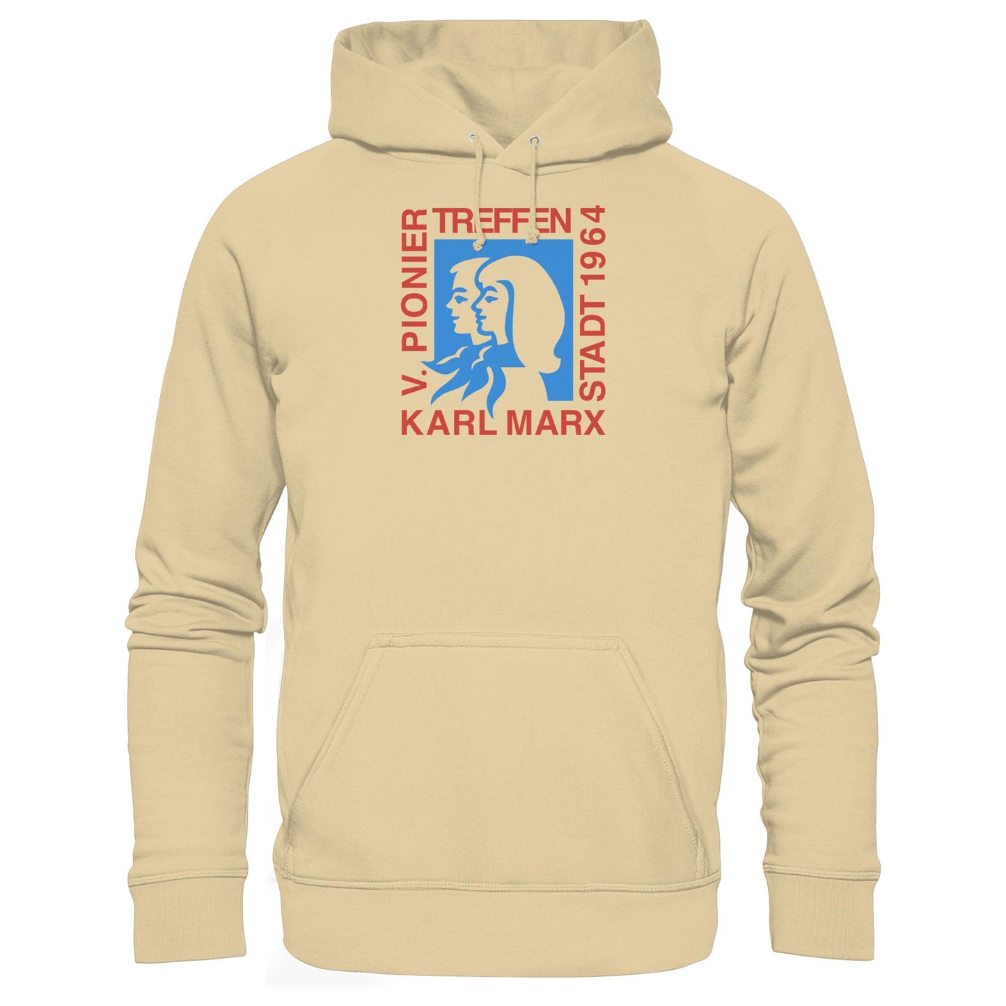 DDR Ostalgie Kapuze / Hoodie Unisex • 5. PIONIERTREFFEN KARL-MARX-STADT
