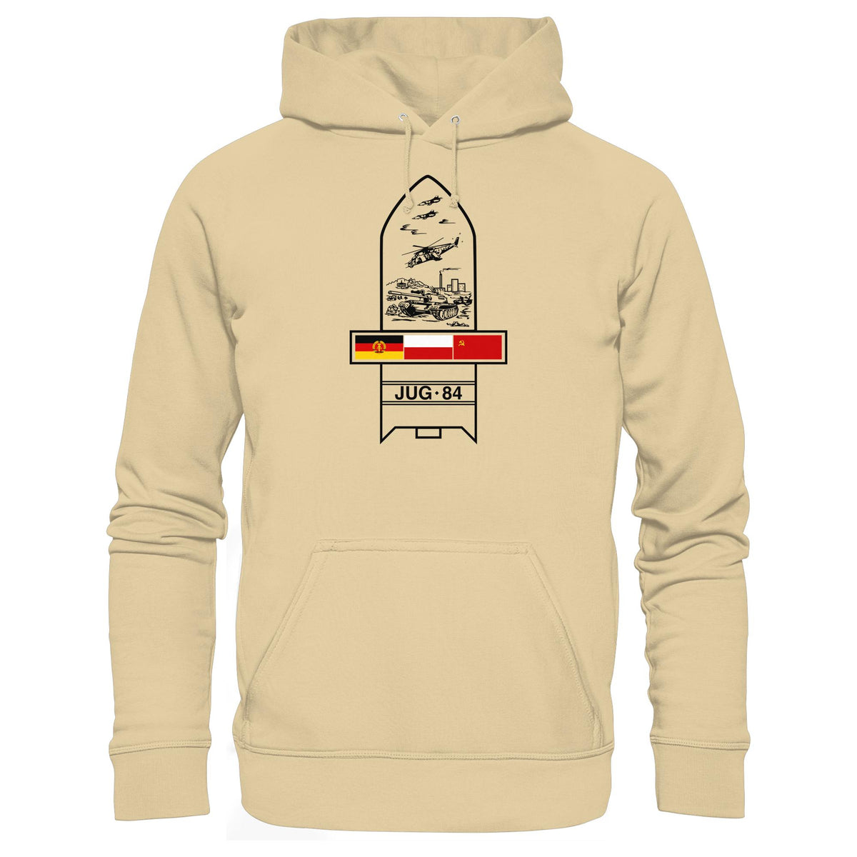 DDR Ostalgie Kapuze / Hoodie Unisex • JUG-84 MANÖVER - SOWJETUNION, POLEN, DDR