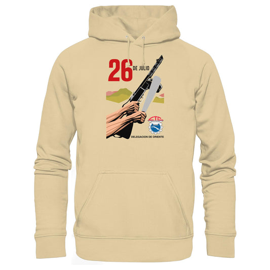 DDR Ostalgie Kapuze / Hoodie Unisex • BEWEGUNG DES 26. JULI, KUBA (ORIGINAL POSTER)