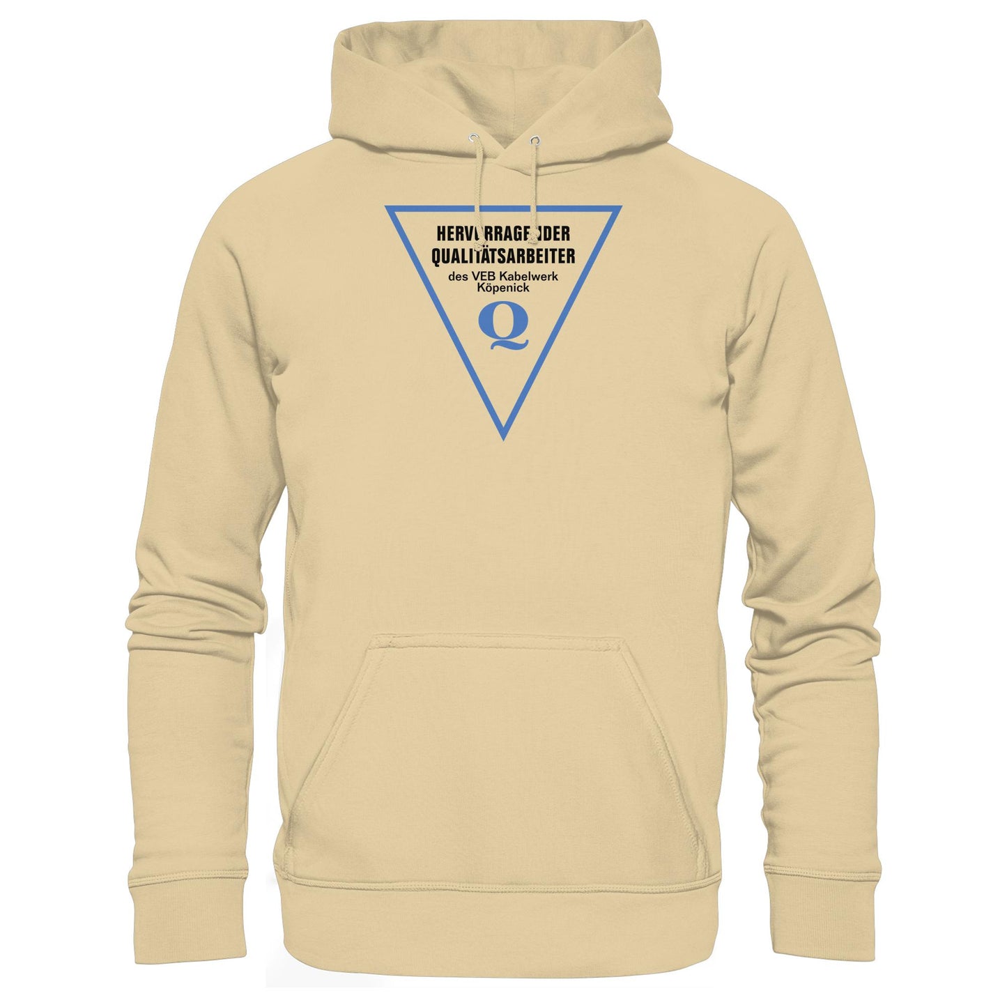 DDR Ostalgie Kapuze / Hoodie Unisex • HERVORRAGENDER QUALITÄTSARBEITER DES VEB KABELWERK KÖPENICK