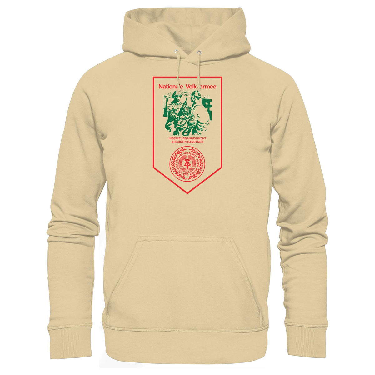 DDR Ostalgie Kapuze / Hoodie Unisex • NVA - INGENIEURBAUREGIMENT AUGUSTIN SANDTNER