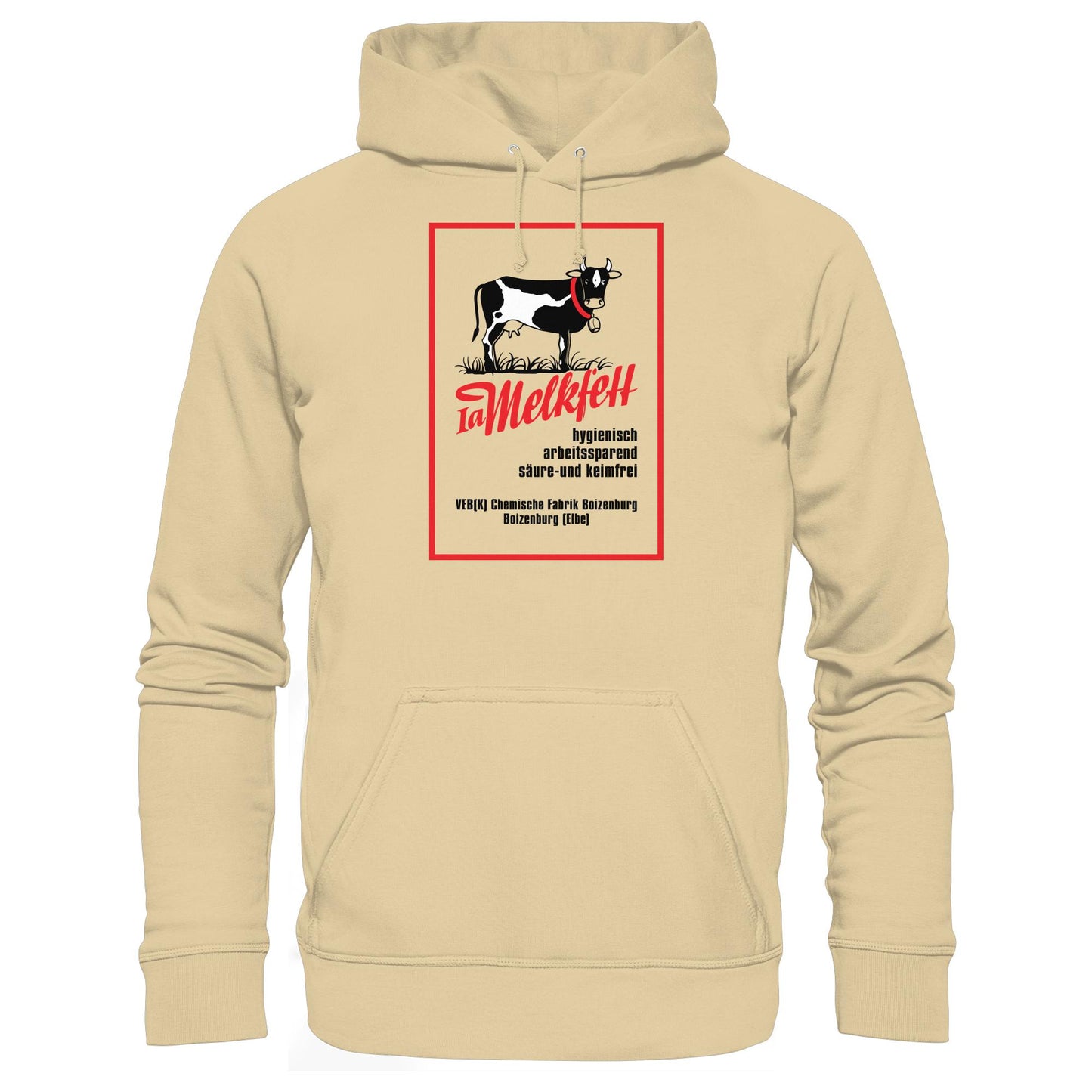 DDR Ostalgie Kapuze / Hoodie Unisex • 1A MELKFETT - VEB BOIZENBURG