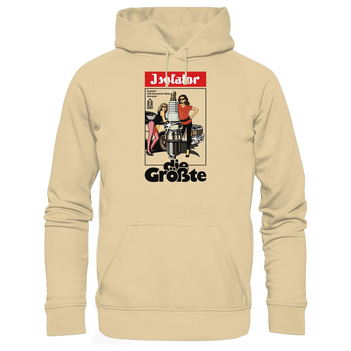 DDR Ostalgie Kapuze / Hoodie Unisex • ISOLATOR - DIE GRÖSSTE (ORIGINAL POSTER)