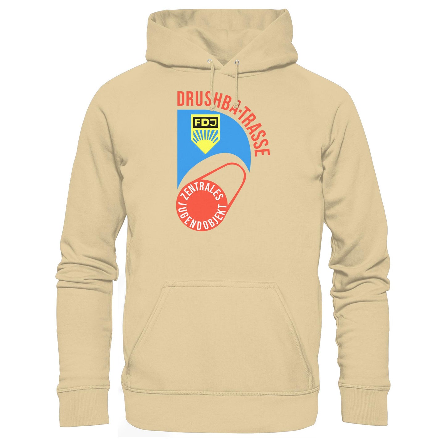 DDR Ostalgie Kapuze / Hoodie Unisex • DRUSCHBA TRASSE