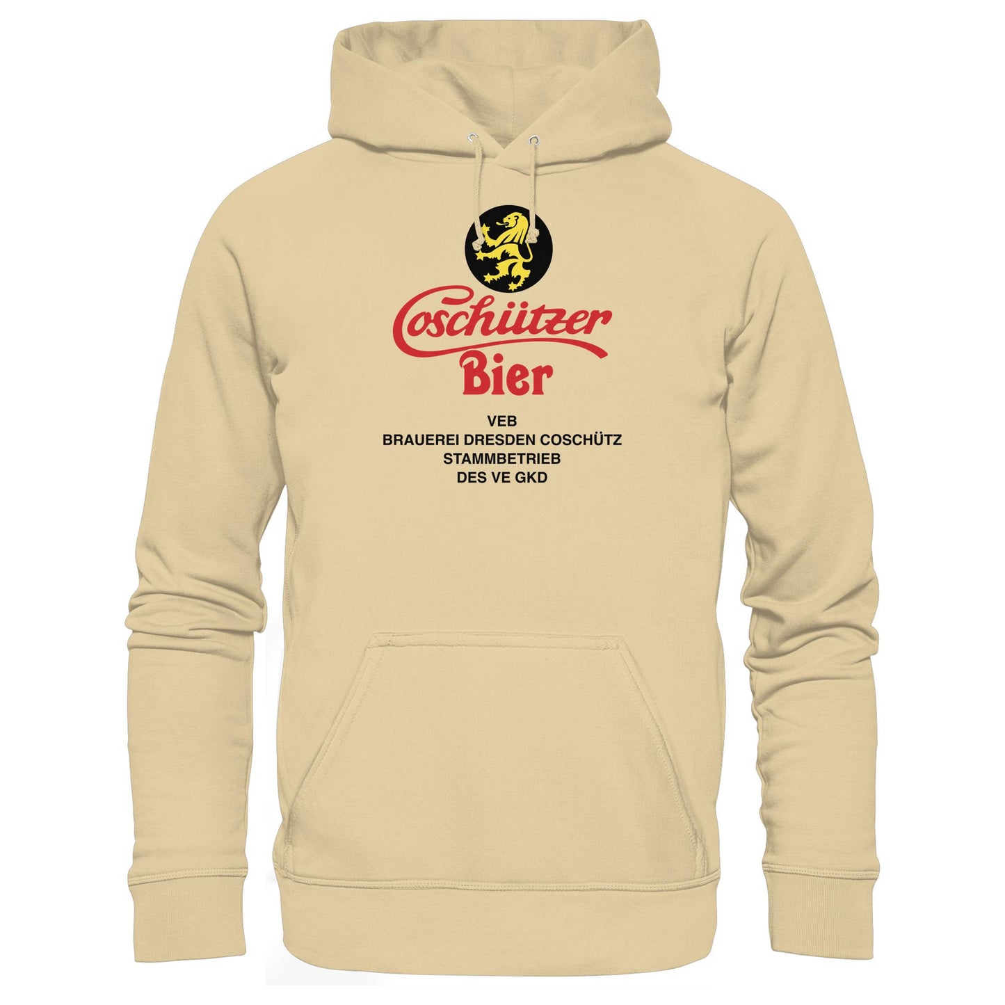 DDR Ostalgie Kapuze / Hoodie Unisex • COSCHÜTZER BIER - VEB BRAUER DRESDEN