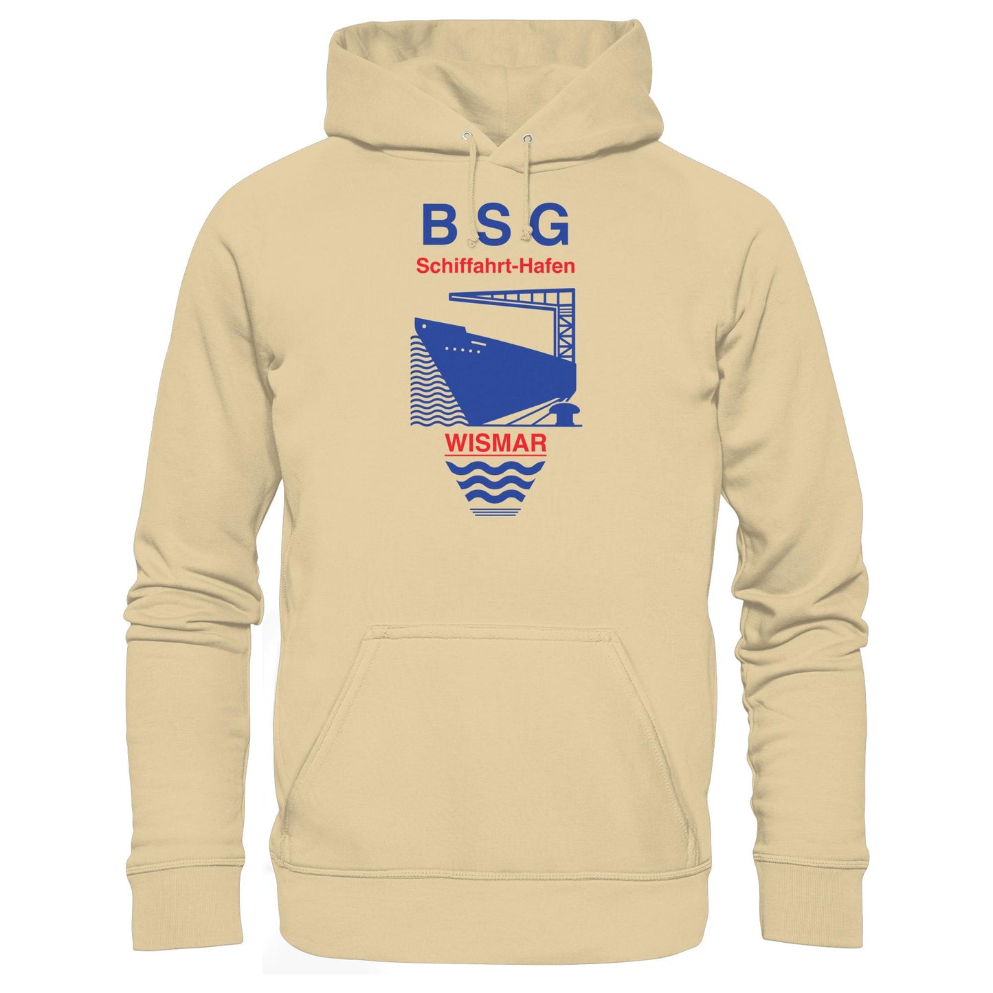DDR Ostalgie Kapuze / Hoodie Unisex • BSG SCHIFFAHRT HAFEN WISMAR