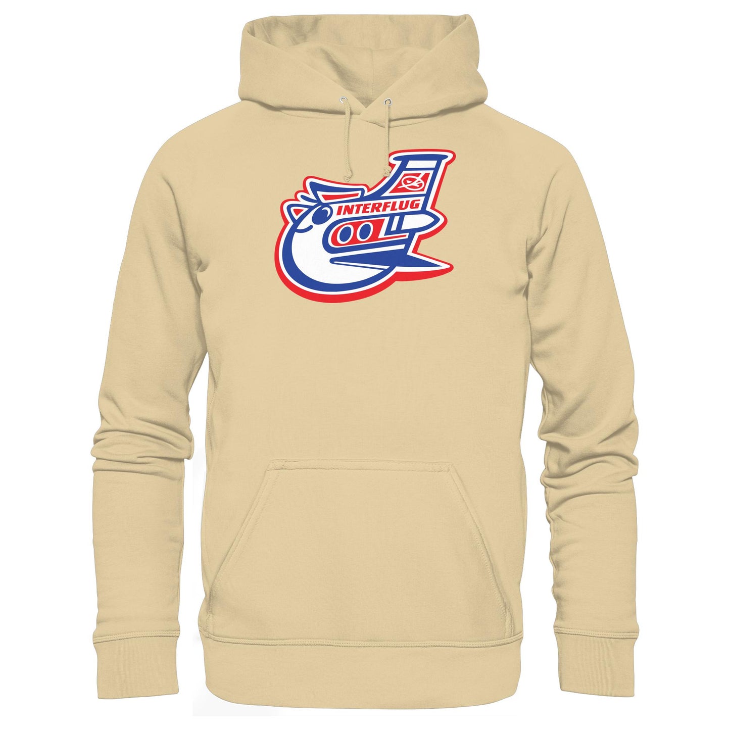 DDR Ostalgie Kapuze / Hoodie Unisex • INTERFLUG (ORIGINAL PIN)