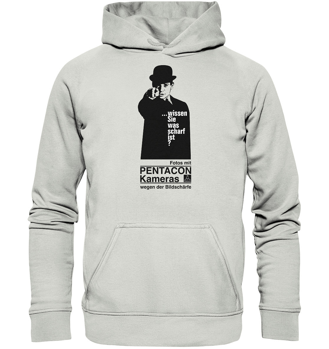 DDR Ostalgie Kapuze / Hoodie Unisex • PENTACON - WISSEN SIE WAS SCHARF IST