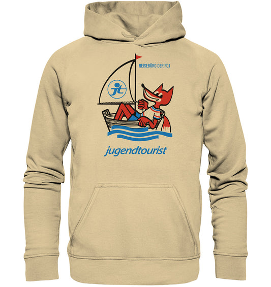 DDR Ostalgie Kapuze / Hoodie Unisex • FDJ JUGENDTOURIST