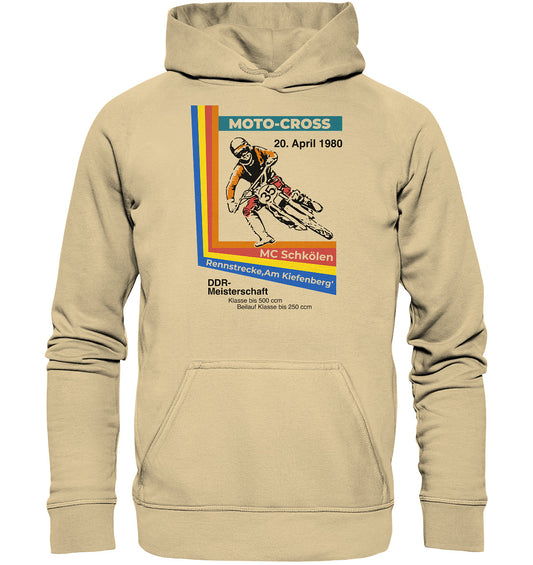 DDR Ostalgie Kapuze / Hoodie Unisex • DDR MOTOCROSS MEISTERSCHAFT 1980