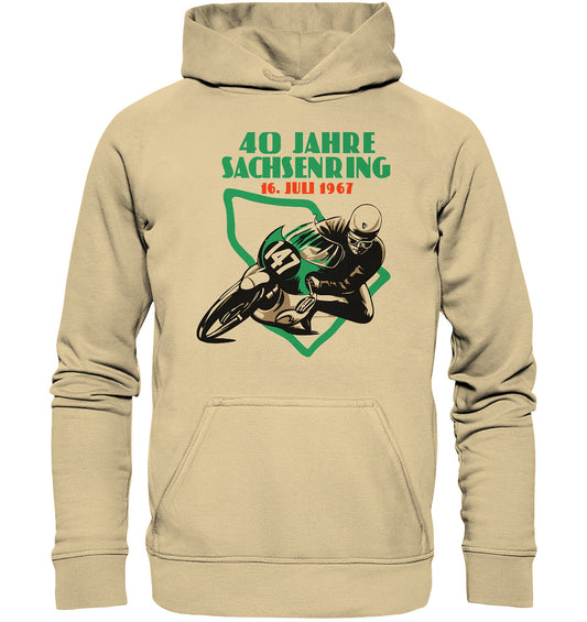 DDR Ostalgie Kapuze / Hoodie Unisex • 40 JAHRE SACHSENRING 1967