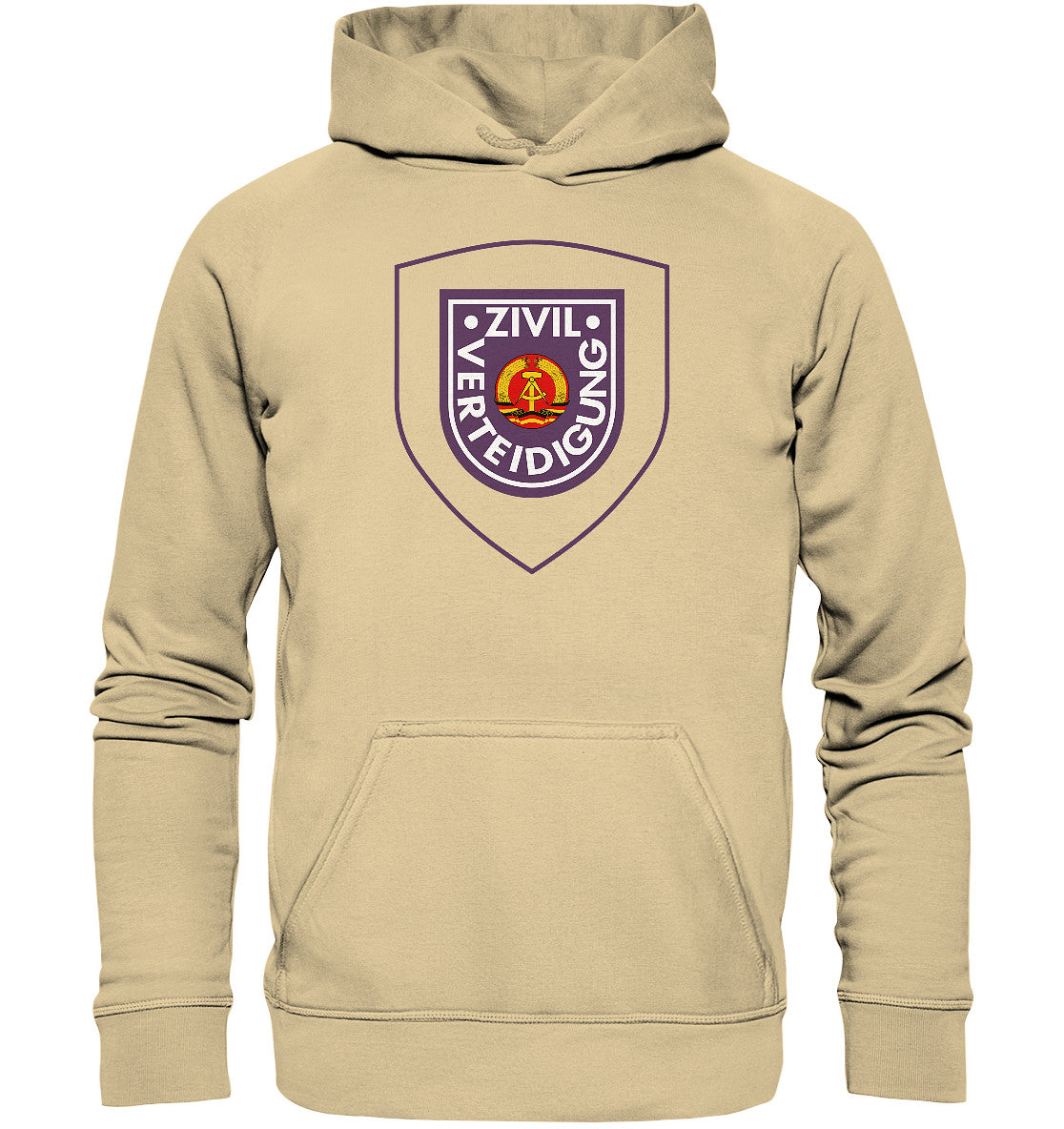 DDR Ostalgie Kapuze / Hoodie Unisex • DDR ZIVILVERTEIDIGUNG