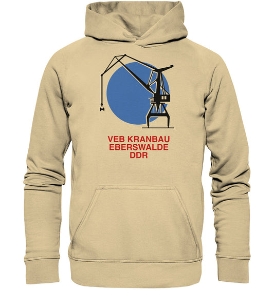 DDR Ostalgie Kapuze / Hoodie Unisex • VEB KRANBAU EBERSWALDE