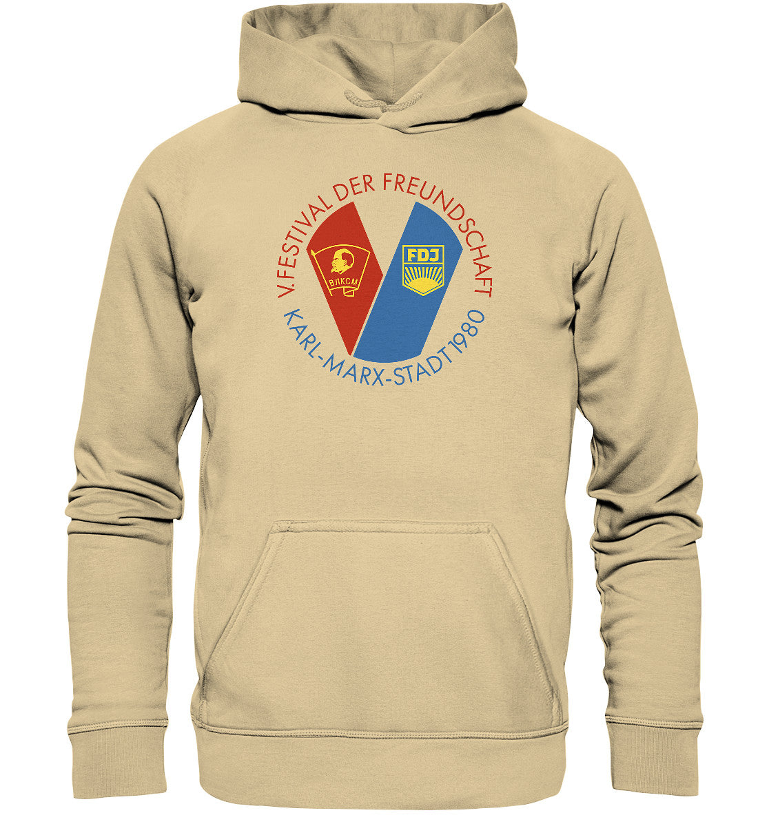 DDR Ostalgie Kapuze / Hoodie Unisex • 5. FESTIVAL DER FREUNDSCHAFT - KARL-MARX-STADT