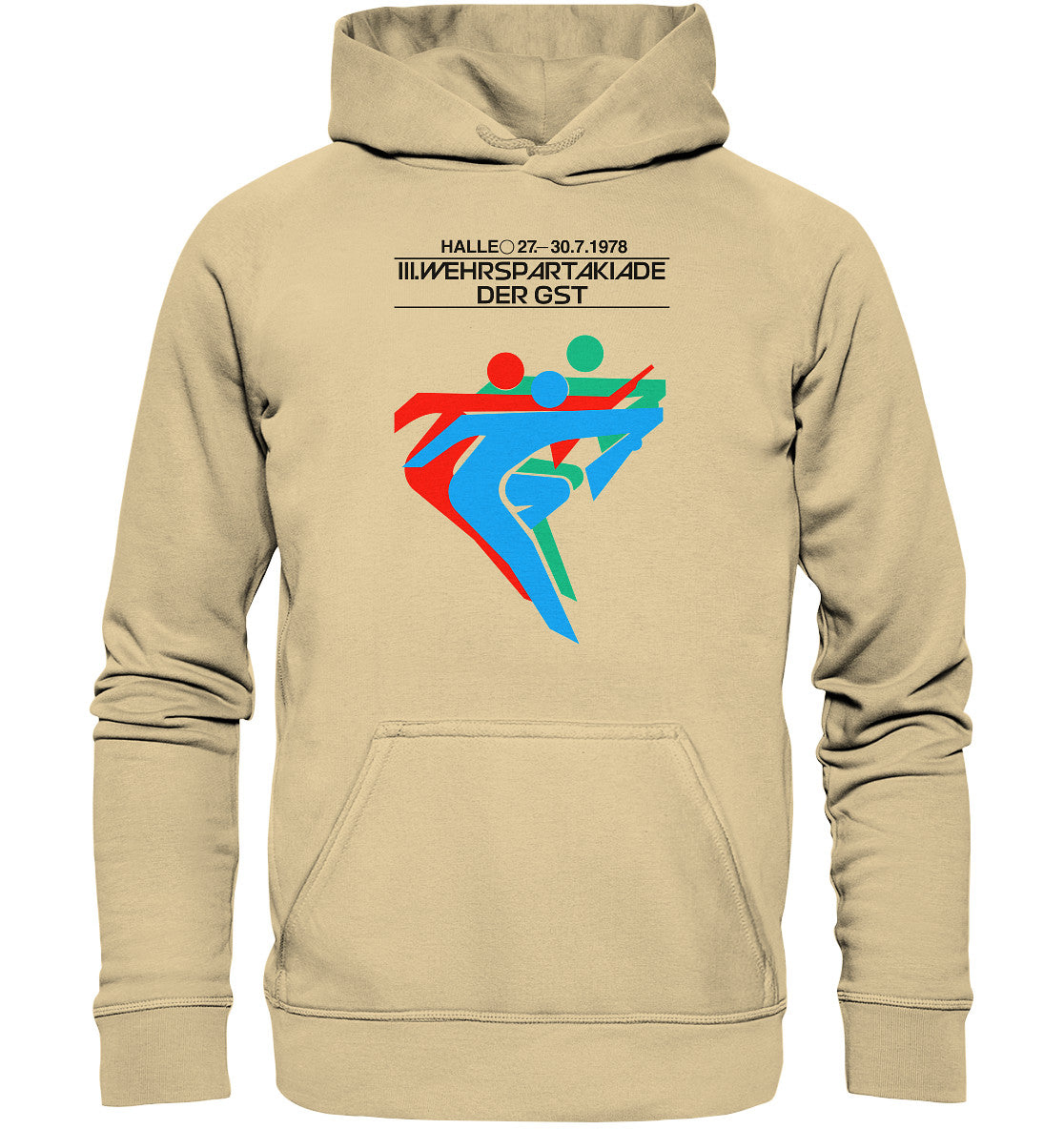DDR Ostalgie Kapuze / Hoodie Unisex • GST WEHRSPARTAKIADE 1978