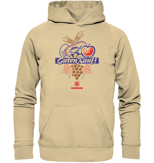 DDR Ostalgie Kapuze / Hoodie Unisex • GUTEN KAUF! HO KONSUM
