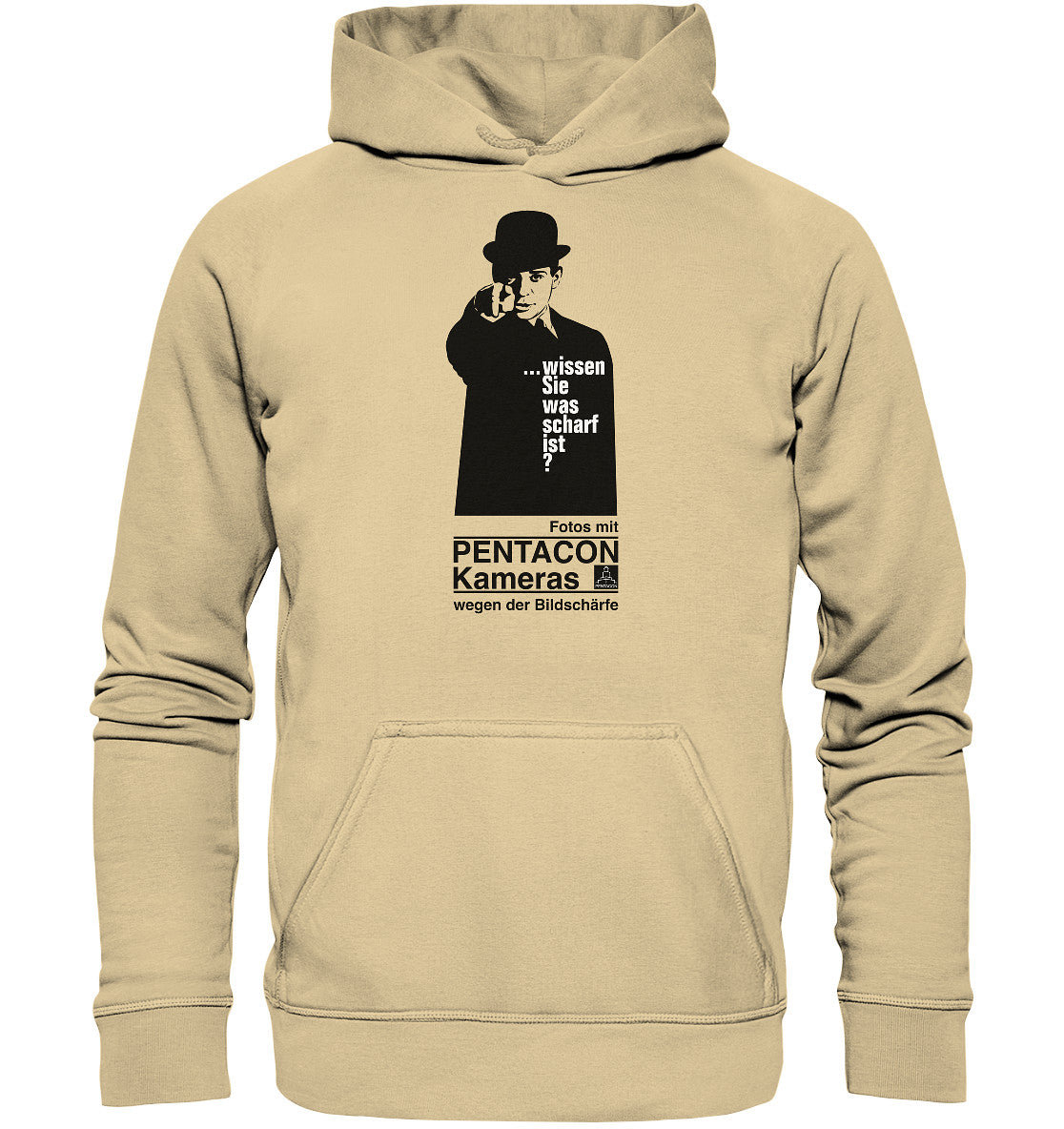 DDR Ostalgie Kapuze / Hoodie Unisex • PENTACON - WISSEN SIE WAS SCHARF IST