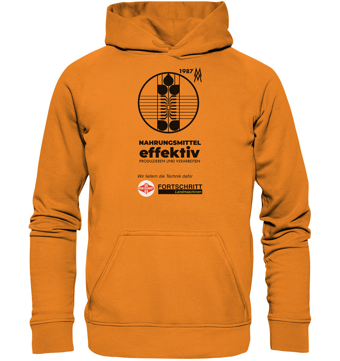 DDR Ostalgie Kapuze / Hoodie Unisex • FORTSCHRITT LANDMASCHINEN - MESSE LEIPZIG 1987