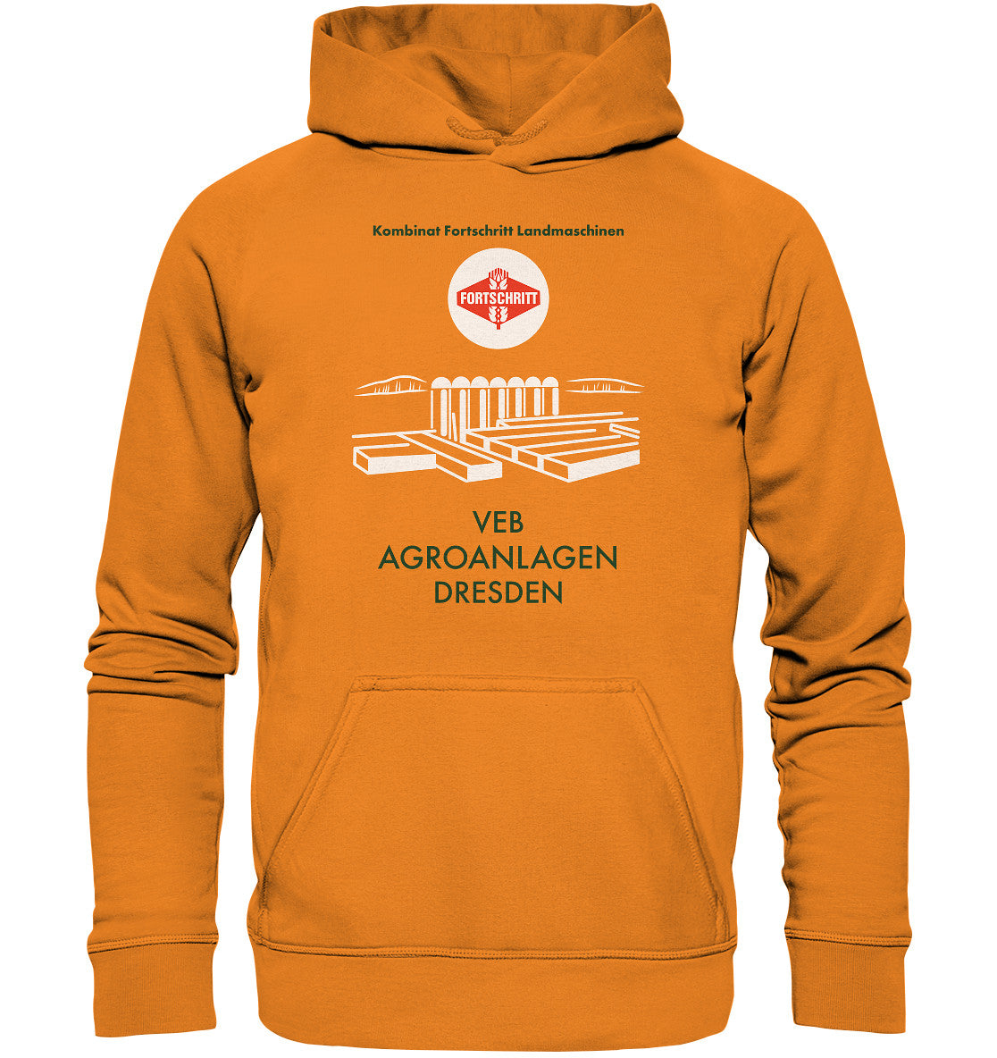 DDR Ostalgie Kapuze / Hoodie Unisex • VEB AGROANLAGEN DRESDEN