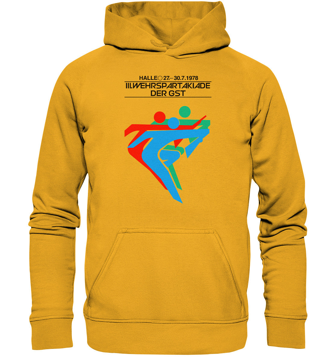 DDR Ostalgie Kapuze / Hoodie Unisex • GST WEHRSPARTAKIADE 1978