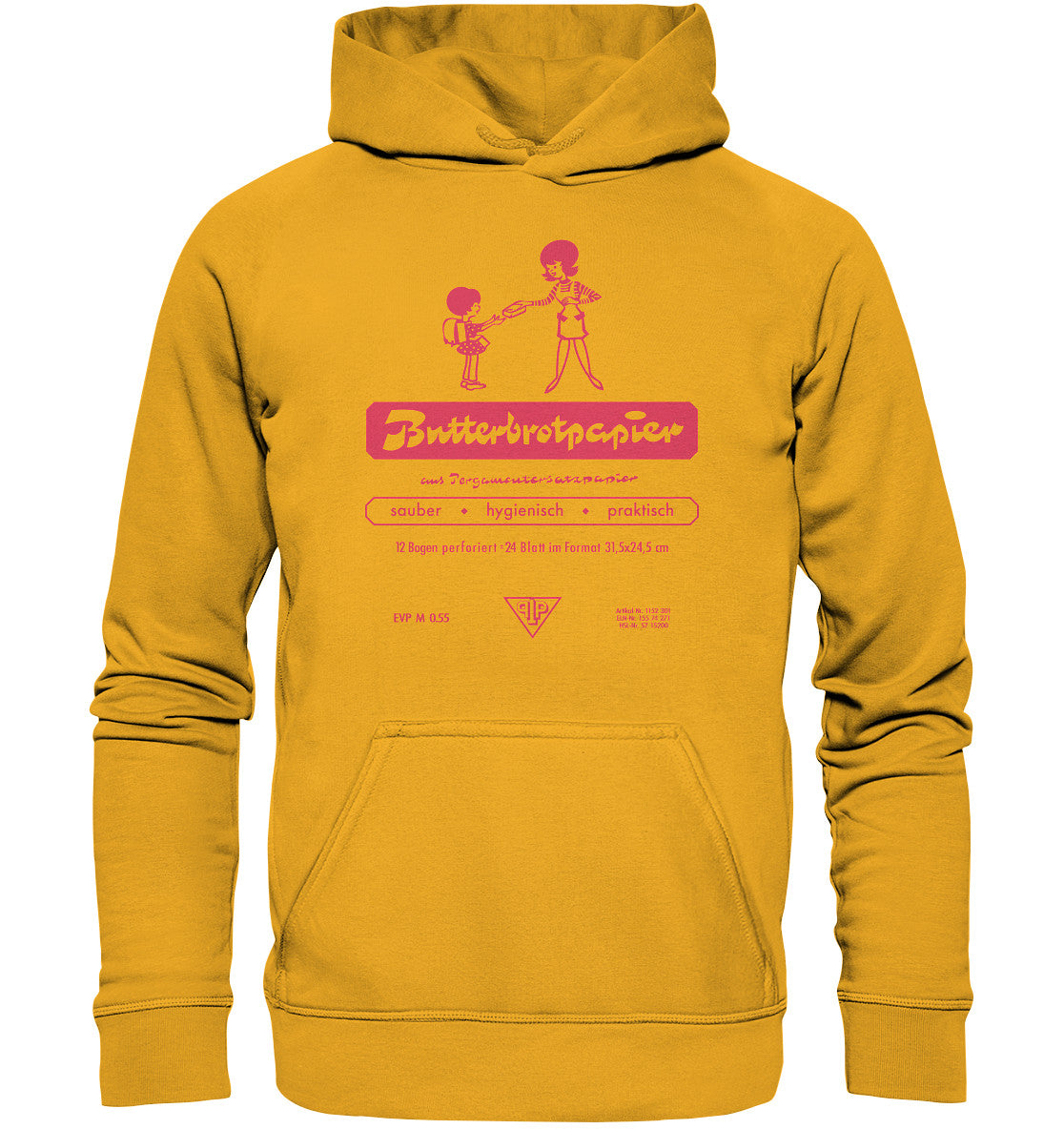 DDR Ostalgie Kapuze / Hoodie Unisex • DDR-BUTTERBROTPAPIER