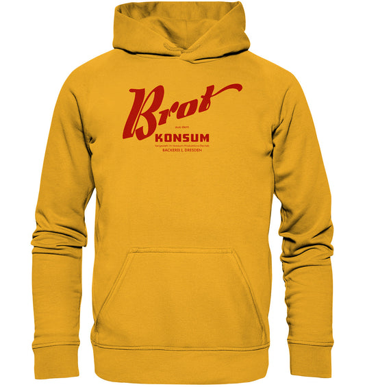 DDR Ostalgie Kapuze / Hoodie Unisex • BROT AUS DEM KONSUM, PRODUKTION DRESDEN