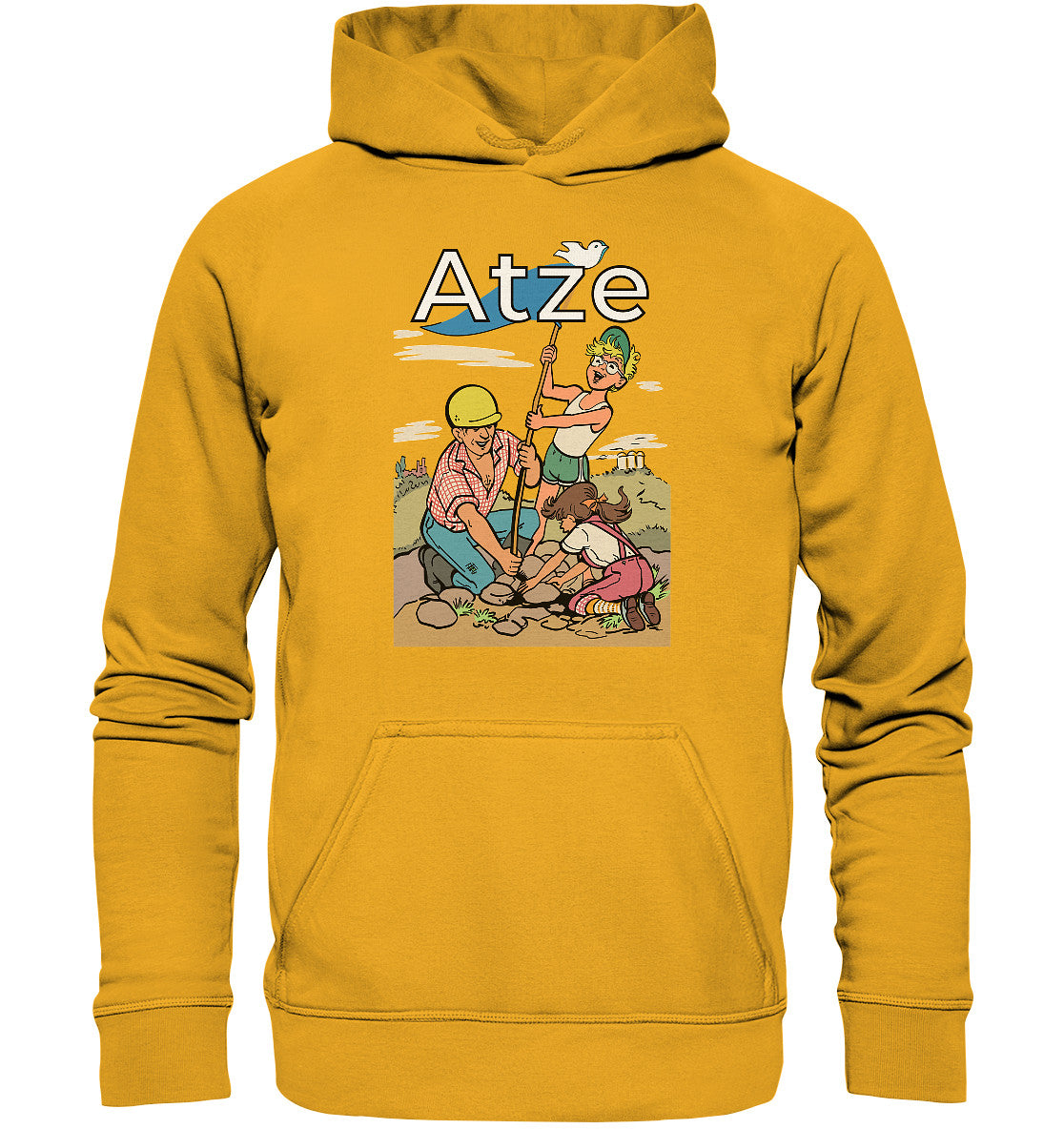 DDR Ostalgie Kapuze / Hoodie Unisex • ATZE - TITEL FRIEDENSFLAGGE