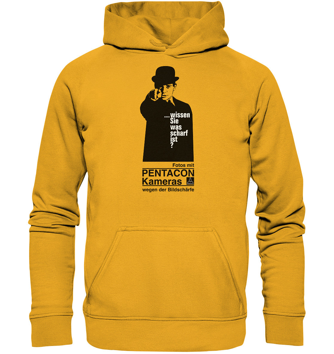 DDR Ostalgie Kapuze / Hoodie Unisex • PENTACON - WISSEN SIE WAS SCHARF IST