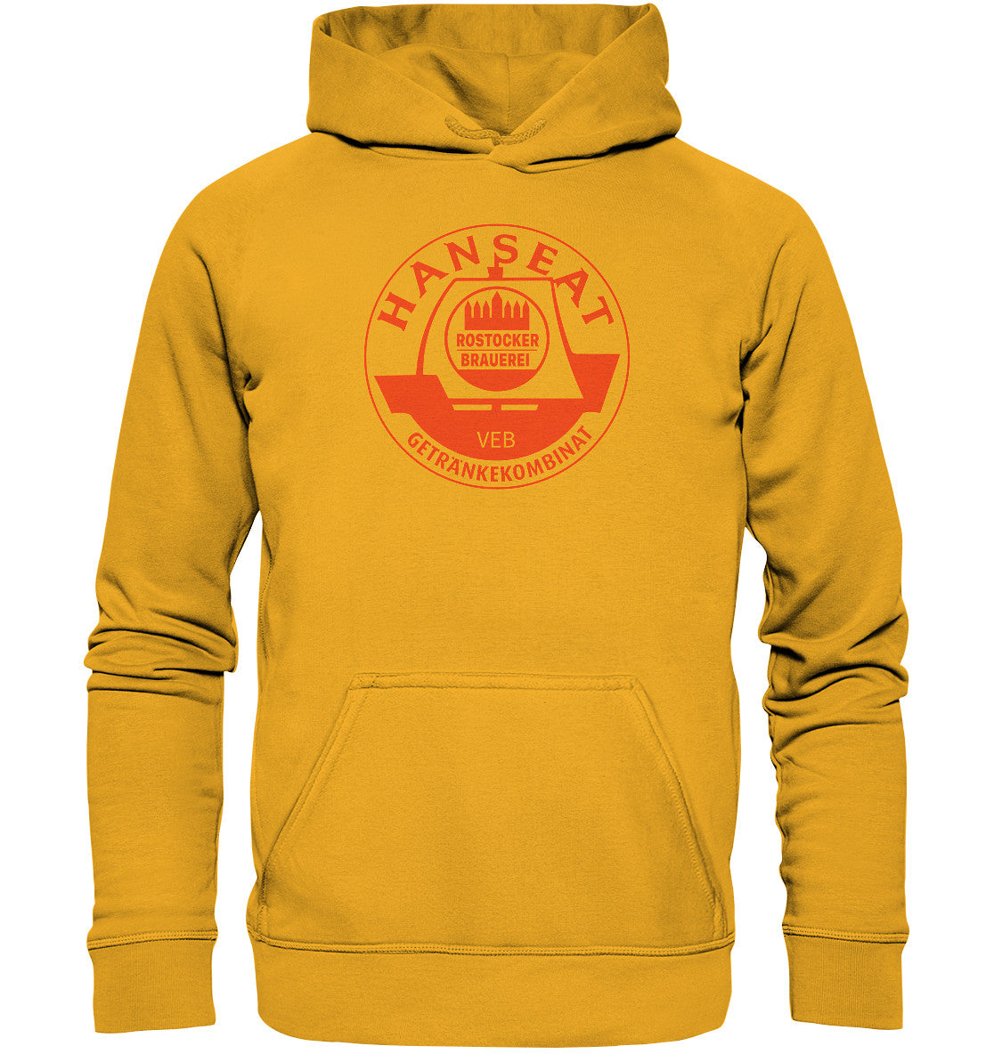 DDR Ostalgie Kapuze / Hoodie Unisex • HANSEAT ROSTOCKER BRAUEREI VEB