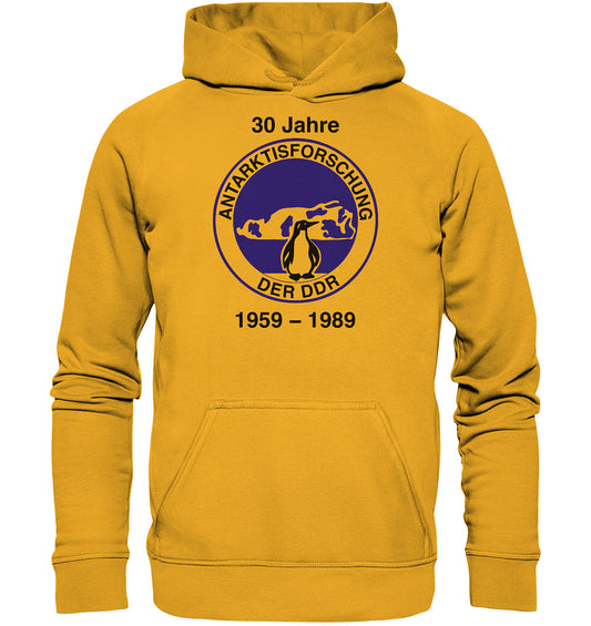 DDR Ostalgie Kapuze / Hoodie Unisex • 30 JAHRE ANTARKTISFORSCHUNG DER DDR - 1989