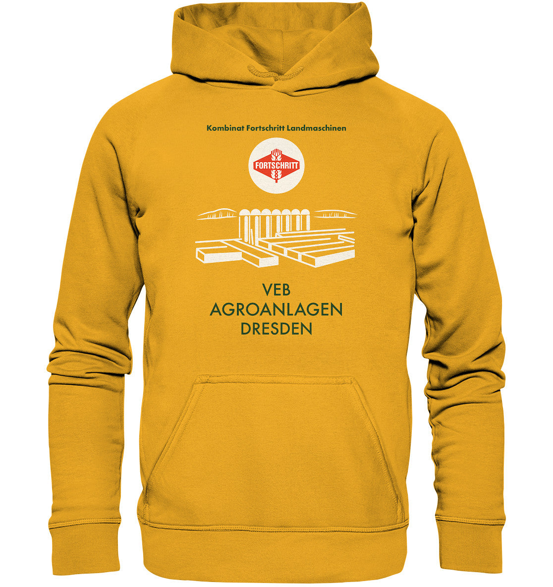 DDR Ostalgie Kapuze / Hoodie Unisex • VEB AGROANLAGEN DRESDEN