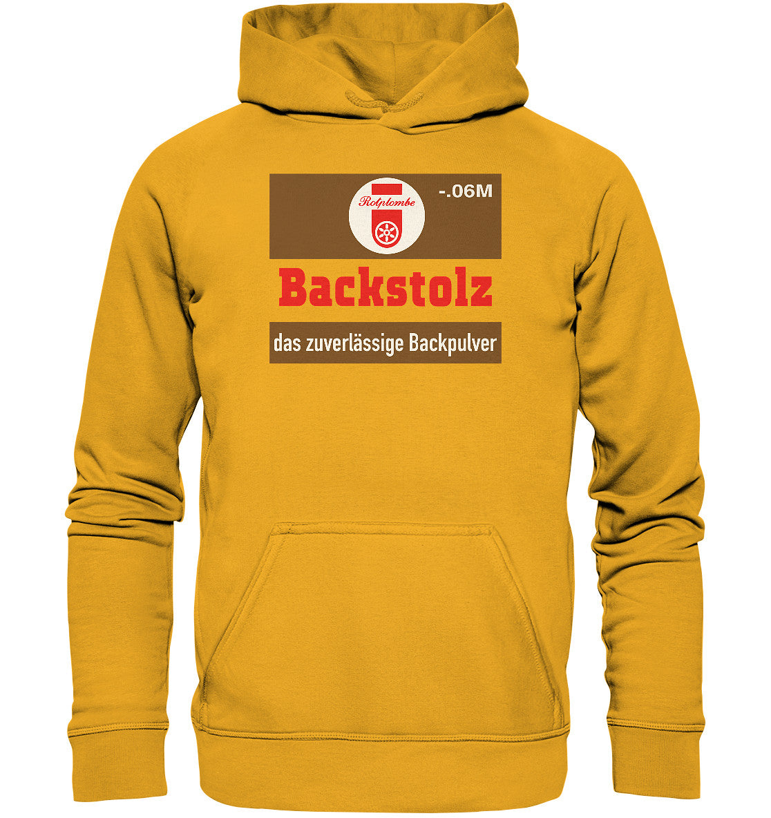 DDR Ostalgie Kapuze / Hoodie Unisex • BACKSTOLZ BACKPULVER