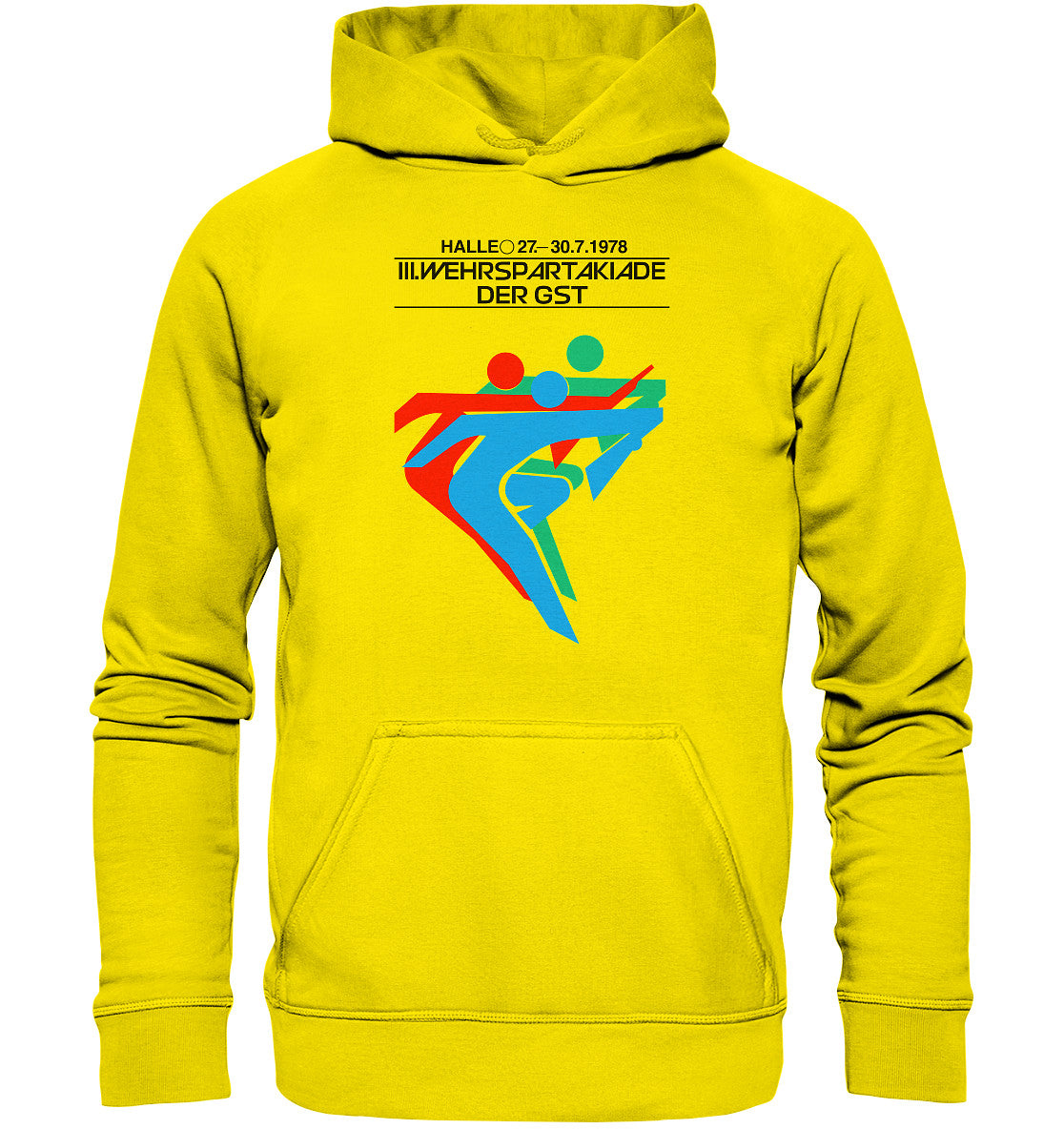 DDR Ostalgie Kapuze / Hoodie Unisex • GST WEHRSPARTAKIADE 1978