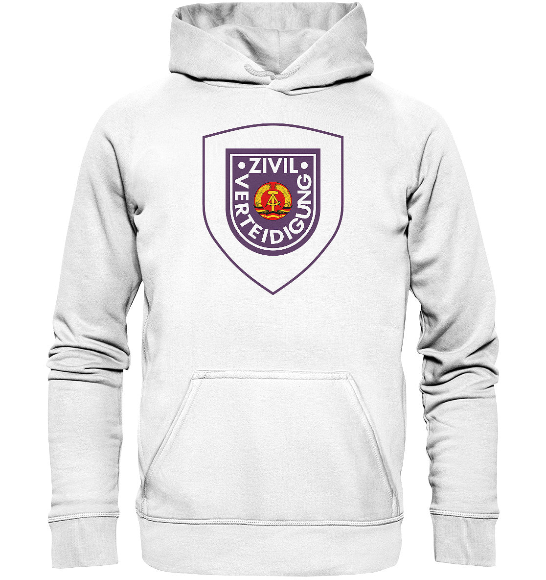 DDR Ostalgie Kapuze / Hoodie Unisex • DDR ZIVILVERTEIDIGUNG