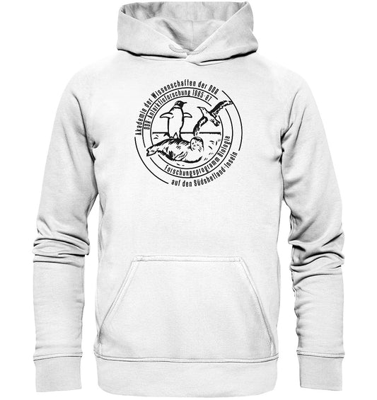 DDR Ostalgie Kapuze / Hoodie Unisex • ANTARKTISFORSCHUNG DER DDR - 1985-1987 - POSTSTEMPEL