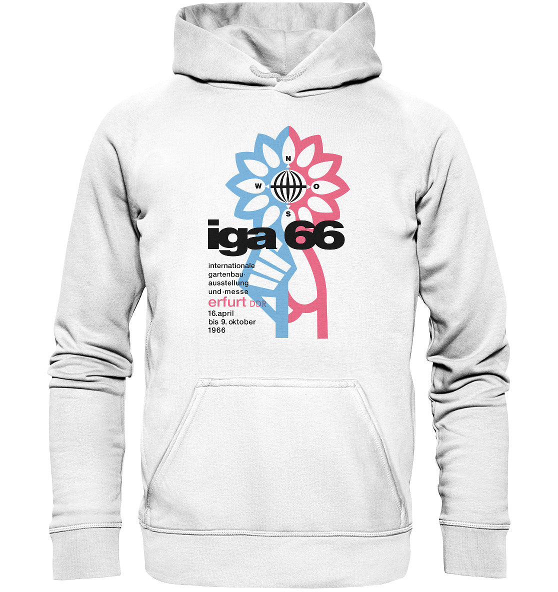 DDR Ostalgie Kapuze / Hoodie Unisex • IGA ERFURT 1966