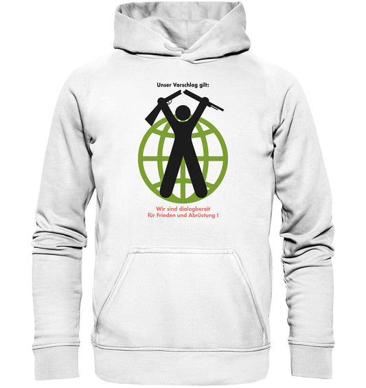DDR Ostalgie Kapuze / Hoodie Unisex • FRIEDEN UND ABRÜSTUNG