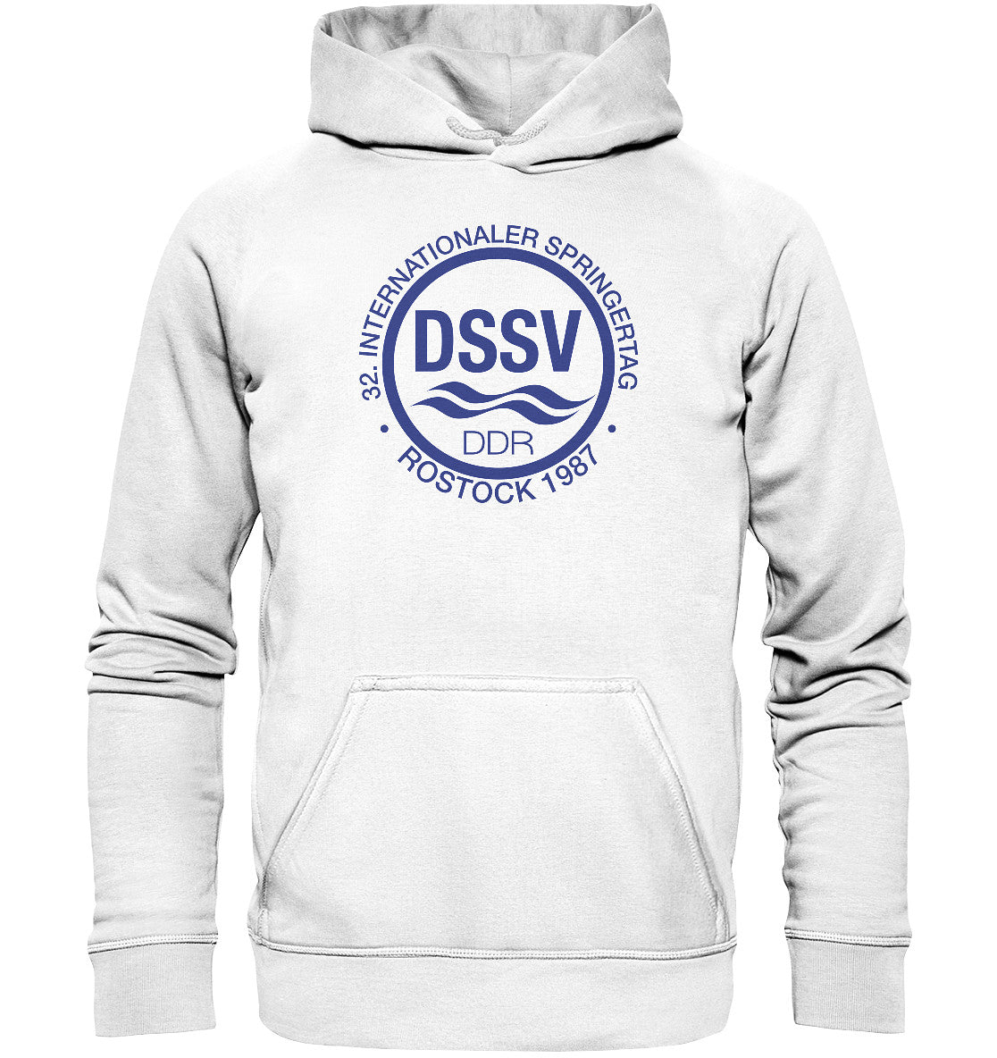DDR Ostalgie Kapuze / Hoodie Unisex • INTERNATIONALER SPRINGERTAG - ROSTOCK 1987 - hell